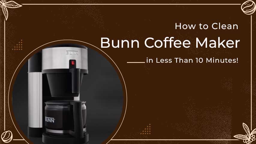How to Clean Bunn Coffee Maker in Less Than 10 Minutes
